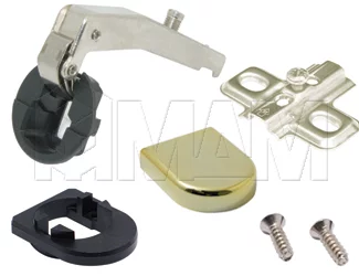 Петля прямая (180) площадка под саморез/золото D-обр.-обр.: C123158 под саморез/золото D