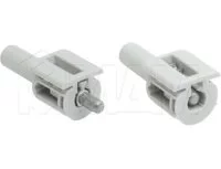 SPRING Полкодержатель с подпружиненным штоком для деревянных полок с фиксацией: 2598 15