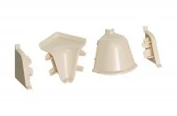 Комплект угловых элементов для овального бортика, цвет кремовый