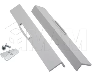 К-т торц. заглушек для фасада ящика (серый): 21601.GR