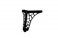 Ножка декоративная Париж, h.150, отделка черный бархат (матовый)