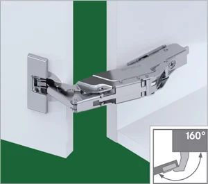 Петля TIOMOS со встроенным амортизатором специальная (90/160) накладная: F028138380