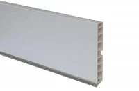 08 Цоколь ПВХ H.100, L=4000, гладкий алюминий