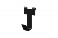 Крючок одинарный 40мм, отделка черный бархат (матовый)