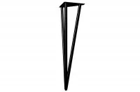 Нога для стола Риза, h.720, отделка черный бархат (матовый)