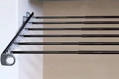 Рамка выдвижная с держателями для брюк, 570-1000мм, отделка коричневая