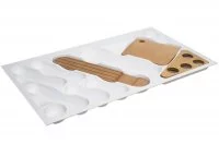 Ёмкость в базу 900 для столовых приборов, цвет белый RAL9010