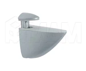 ПЕЛИКАН Менсолодержатель для деревянных и стеклянных полок 4 - 40 мм, хром матовый: SU03A GREY