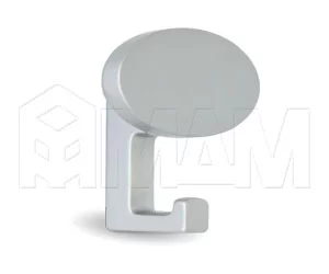 Крючок двухрожковый хром матовый: PA.0272.AP