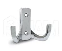 Крючок двухрожковый хром: WP1304