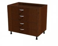 Корпус напольного шкафа, 4 ящика 900*560*720