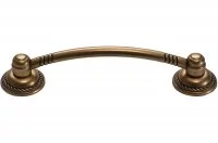 Ручка-скоба 96мм, отделка бронза античная красная