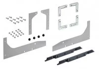 Hettich: 9184626: Дополнительный комплект для дверей с алюминиевой рамой толщиной 19 мм с Silent System, Серебристая