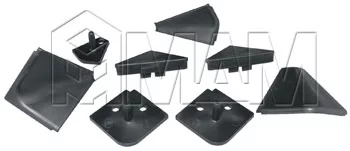 Аксессуары для треугольного плинтуса, черный: 09.565.NR