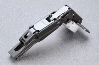 Петля 155" угловая с доводчиком, отделка титаниум