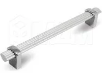 Ручка-скоба 160мм хром/алюминий: RU2004C00/160