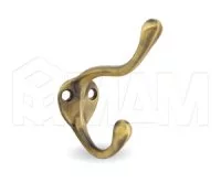 Крючок двухрожковый бронза состаренная: WP71AB