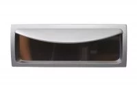 Ручка-скоба 96мм врезная, отделка хром матовый лакированный