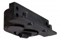 Регулируемая колёсная опора, правая, отделка чёрная