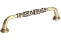 Ручка-скоба 128мм, отделка бронза английская