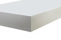 Полка-светильник Just-50, 1200х250 мм, 26W (6400 K) белый глянец + стекло