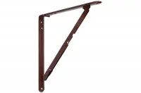 Менсолодержатель складной, L=300мм, отделка коричневый