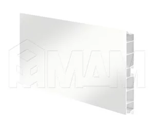 Цоколь пластиковый (высота 120, длина 4000 мм), белый глянец: 12.0418 4M