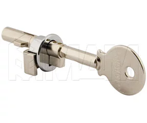 Замок для 2-х дверей, поворотно-задвижной, хром: 409H CR