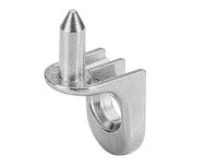 Hettich: 1011027: Полкодержатель Sekura 7, со штифтом, М6х25, цинковое литье, никелированный