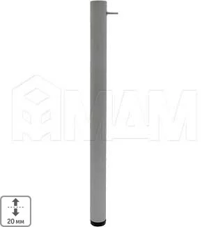 Опора для царгового стола, D50, H720+20 мм, металлик, 4шт.: LEG50X720 MT CC 4