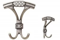 Вешалка, отделка серебро старое