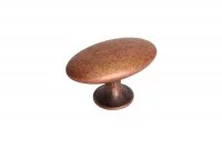 Ручка-кнопка, отделка медь античная