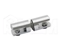 Полкодержатель для стекла 5-6 мм двухсторонний, хром: Р007-02/CH