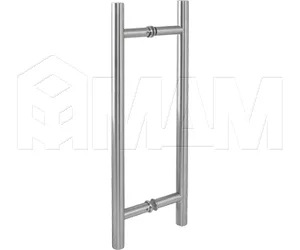 Laguna ручка-рейлинг для стеклянных дверей 8-12 мм, нержавеющая сталь, L400, D19, C298: DHR400L298SS Laguna ручка-рейлинг для стеклянных дверей 8-12 мм, нержавеющая сталь, L400, D19, C298: DHR400L298SS