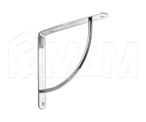 Менсолодержатель для деревянных полок L-220 мм, хром: SU50A CR