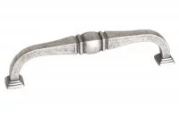 Ручка-скоба 128мм, отделка серебро старое