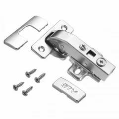 Петля GTV ZM-HCKT 90 градусов угловая самозакрывающаяся для фальшпанелей с планкой: ZM-HCKT90-BE-S