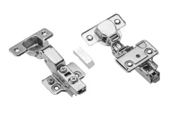 GTV: ПЕТЛЯ САМОЗАКРЫВАЮЩАЯСЯ SOLID С ЕВРОШУРУПОМ, РЕГУЛИРОВКА В 3 ПЛОСКОСТЯХ полунакладная: ZM-DCHC08-3DZEO