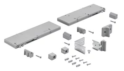 Hettich: 9169651: Комплект демпферов Silent System TopLine L, 2 двери, перед верх. пан., огр. хода, закрыт.