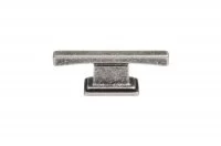 Ручка-кнопка 16мм, серебро античное