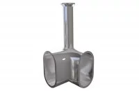 Держатель штанги 15х30 угловой, отделка никель