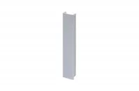 08 Торцевая заглушка, Н-100, гладкий алюминий