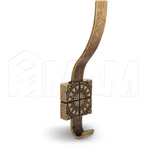 SPARTA Крючок двухрожковый бронза состаренная: Z-5413.G4