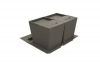 Система хранения в базу 600 (2 ведра), отделка орион серый