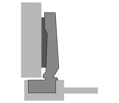 Hettich: 1029530: Петля Intermat 9924 угол 95°, чашка TH42 диаметр 26, накладная навеска (B11)