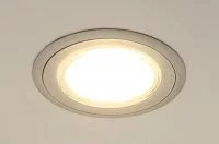 Комплект из 2-х светильников LED Camomilla, 3000K, отделка под алюминий/белый