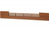 0307 Решётка вентиляционная для цоколя ПВХ H.100, L=600, орех рустикальный NEW