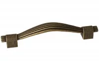 Ручка-скоба 96мм, отделка бронза античная