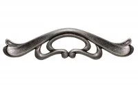 Ручка-скоба 128мм, отделка старое серебро с блеском