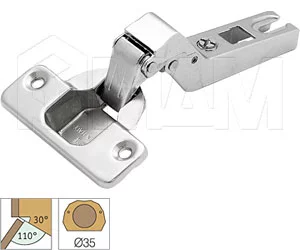 Петля Slide-on угловая (+30/110) вкладная: 51MS8505 30